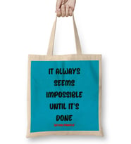 Motivational Quotes Sayings - Entrepreneurs İnspiration Success Work Gifts Bez Çanta Uzun Saplı