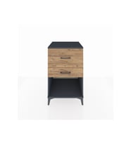Kronos Komodin 2 Çekmeceli 60x59x96 Antrasit-Çam