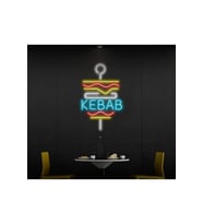 KEBAB Yazılı ve Şekilli Neon Tabela