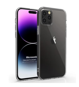 Microsonic Apple iPhone 14 Pro Max Kılıf Transparent Soft Beyaz (Renksiz)