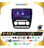 Skoda Octavia 2008-2013 Model 4GB + 64GB Android 13 Kablosuz Carplay Navigasyon Multimedya Sistemi
