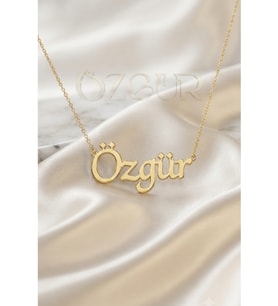 925 Ayar Gümüş İsimli Kolye