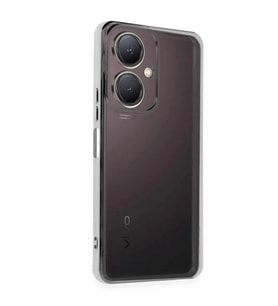 Vivo Y27 Kılıf Razer Lensli Silikon - Gümüş