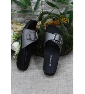 Ceyo OLIVA-8 Anatomik Taban Kadın Terlik Platin 36-40