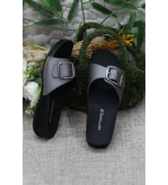Ceyo OLIVA-8 Anatomik Taban Kadın Terlik Platin 36-40