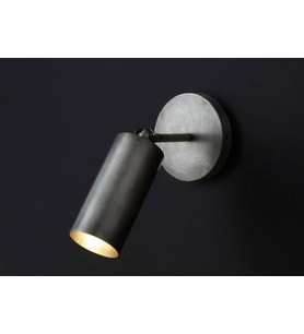 mylights  retro  vintage led spot sıva üsüt aplik  hareketli mafsalı  led ampul  gün ışığı dahildir (Siyah)