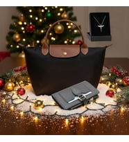 Givenza Kişiye Özel Hediyelik Set – Çanta + Cüzdan + Kolye (Y.Siyah)