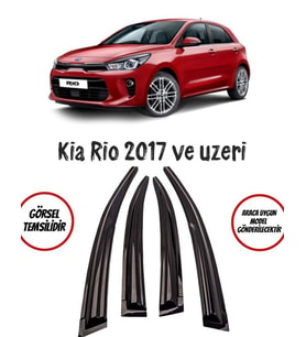 Kia Rio 2017 Ve Üzeri Cam Rüzgarlığı 4lü Takım
