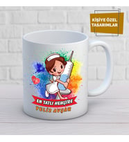 Kişiye Özel En Güzel Hemşire Kupa Bardak