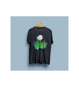 Oversize Golf Topu Tasarım Unisex T-shirt