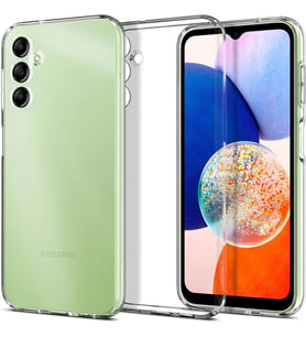 Spigen Galaxy A14 5G ile Uyumlu Kılıf Liquid Crystal 4 Tarafı Tam Koruma Crystal Clear (Şeffaf)