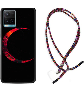 Vivo Y11S Y21S Y20 Y20S Y70 Kılıf Boyun Asklı Rasta Silikon Red Moons 1747