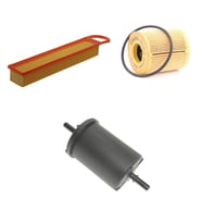 Bosch Filtre Bakım Seti Citroen C4 1.6 VTI 120 Beygir Benzinli 2005-2011 Hava + Yağ f. + Yakıt Filtre Bosch