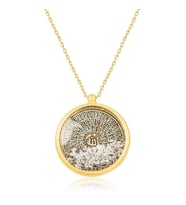 Gold Esmaul Husna 925 Ayar Gümüş Kolye