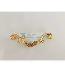 Swarovski Taşlı 128 Mm. Altın