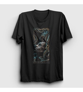 Presmono Unisex Siyah Spine Meshuggah T-Shirt 164868tt