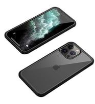 Apple iPhone 13 Pro Kılıf Ön Arka Tam Kapatan 360 Tam Koruma Lüx Kapak (Siyah)