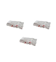 Cod-Ex Geniş Islak Mop Paspas Ucu Başlığı Püskül - Pamuklu - 500 Gram. - 25 Cm. - Beyaz - 3 Adet