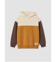LCW Kids Kahverengi Kapüşonlu Erkek Çocuk Sweatshirt