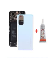 Xiaomi Redmi Note 11 Arka Kapak - Arka Pil Batarya Kapağı + B7000 - 21121119SC Uyumlu (Beyaz)