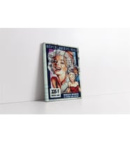Siyah Beyaz Marilyn Monroe Kanvas Tablo