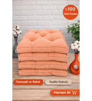 SİLİKONLU FİTİLLİ SANDALYE MİNDERİ