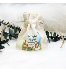 30 Adet Okul Mezuniyet Baskılı 9x12 cm  Baskılı Lavanta Kesesi Hediyelik-