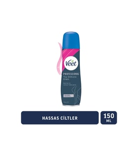 Veet Professional Tüy Dökücü Krem Sprey Bacak&vücut Bölgesi Hassas Ciltler 150ml