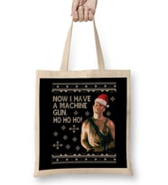 Die Hard Ho Ho Ho Machine Gun Christmas Kint Bez Çanta Uzun Saplı