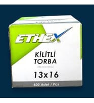 Ethex Kilitli Torba 16 cm x 13 cm 600'lü Paket