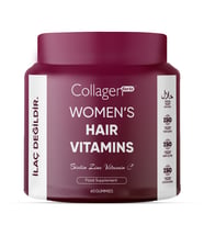 Collagen Forte Platinum Saç Vitamini, Biotin, Folik Asit, Vitamin A, B3, B6, B12, C Vitamin, 60 Gummies 120g (Kırmızı)