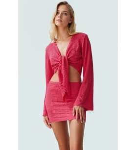 Polyester Bluz Etek Takım Yazlık Mini Boy Şık Tasarım Yüksek Kalite Kaliteli İşçilik
