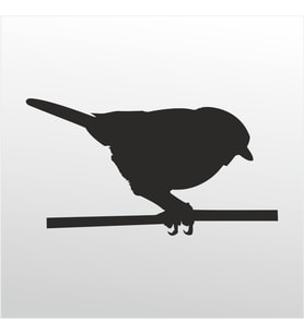 Folyo Sticker Serçe 30cm Uzunluk (Karışık)