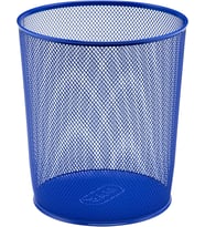 854 10 lt Metal Tam Perforeli Lacivert Çöp Kovası