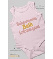 Babaannemin Ballı Lokumuyum Sıfır Kol Bebek Zıbını %100 Pamuk