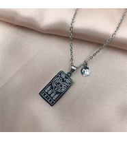 Kişiye Özel 925 Ayar Gümüş Koç Burcu Tarot Kolye