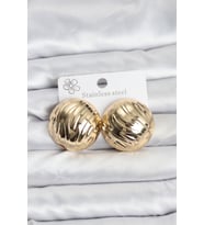316L Çelik Gold Renk Vintage Kadın Küpe - TJ-BKP11503