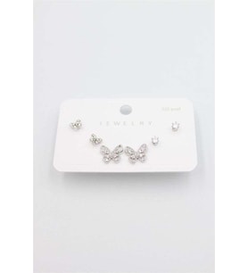 Çoklu Set Küpe - Gümüş