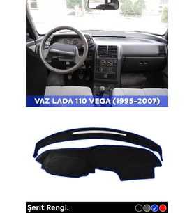 Vaz Lada 110 Vega (1995-2007) 3d Torpido Koruma Kılıfı - Ön Göğüs Kaplama - Mavi Şerit