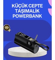Pd 20w Hızlı Şarjlı Kablolu Kablosuz Kullanım Powerbank