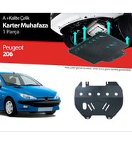 Peugeot 206 Çelik Karter Muhafaza Koruma 1998 1999 2000 2001 2002 2003 2004 2005
