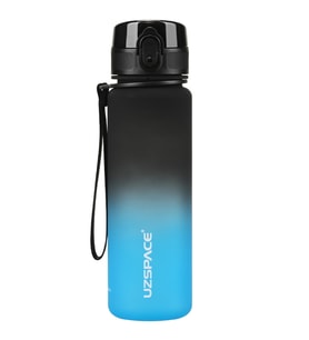 Uzspace Tritan Su Matarası 500ml Siyah Mavi