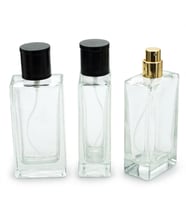 PARFÜM ŞİŞESİ 50 ML 2 ADET ŞEFFAF DİKDÖRTGEN MODEL