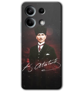 Redmi Note 13 Pro 5G Kılıf HD Desen Baskılı Kılıf - Kemal Atatürk