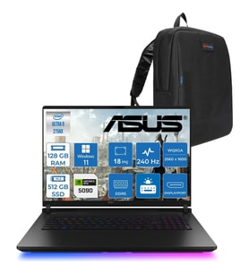 Asus Rog Strix Scar 18 G835LX-SA156 Intel Core Ultra 9 275HX Aı 128GB 512GB SSD 24GB/RTX5090 Gddr7 175W 18" 2.5k 2560 x 1600 240Hz 3ms 1200NITS Windows 11 Pro Laptop WSA156W41128G + Zettaçanta