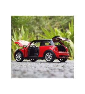 Metal 1:24 Mini Cooper HATCH 24058W Model Araba Kırmızı Erkek Çocuk Araba Oyun Oyuncak Koleksiyon