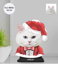 Kişiye Özel Sevimli Dostlarımız Kedi Ahşap Eco Biblo -1