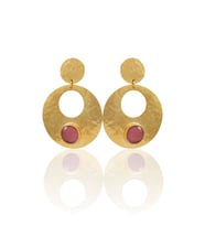 Kadir Jewellery 22 Ayar Altın Kaplama Vintage Küpe -El İşçiliği Ve Hipoalerjenik Küpe