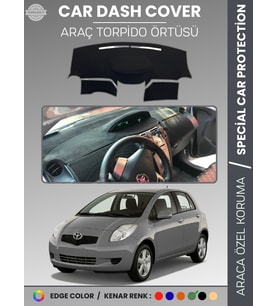TOYOTA YARİS (2005-2013) Torpido Örtüsü Ön Panel Koruma Tam Uyum UV Koruma Kaymaz