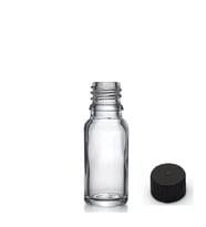 20ml şeffaf şişe düz kapaklı, 24 adet, cam şişe, esans şişesi, yağ şişesi, kozmetik şişesi